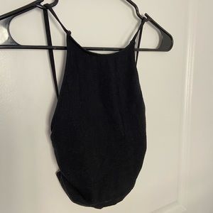 Black Urban Outfitters backless top